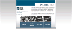 Desktop Screenshot of pfeifferhigh.com