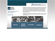 Tablet Screenshot of pfeifferhigh.com